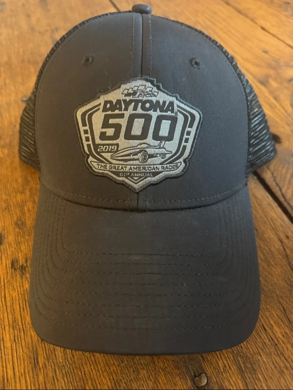 Daytona 500 Black Trucker Hat